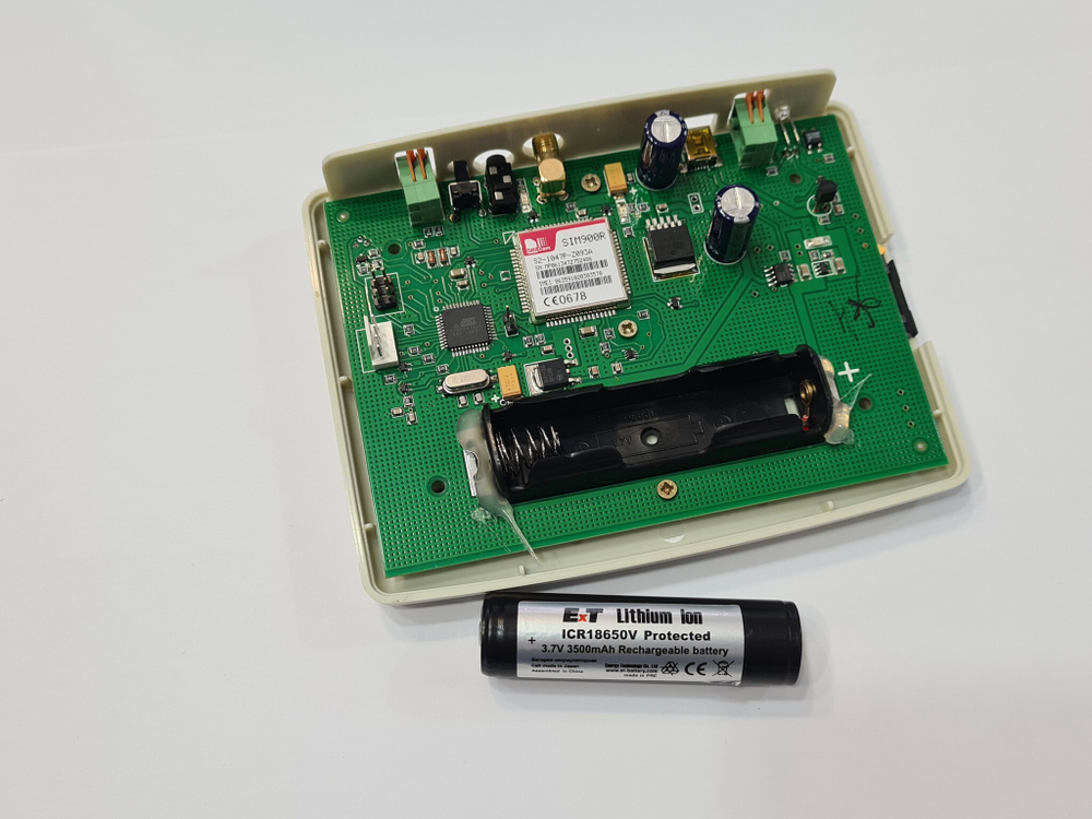 Ремонт аккумулятора для теплоинформатора Бастион