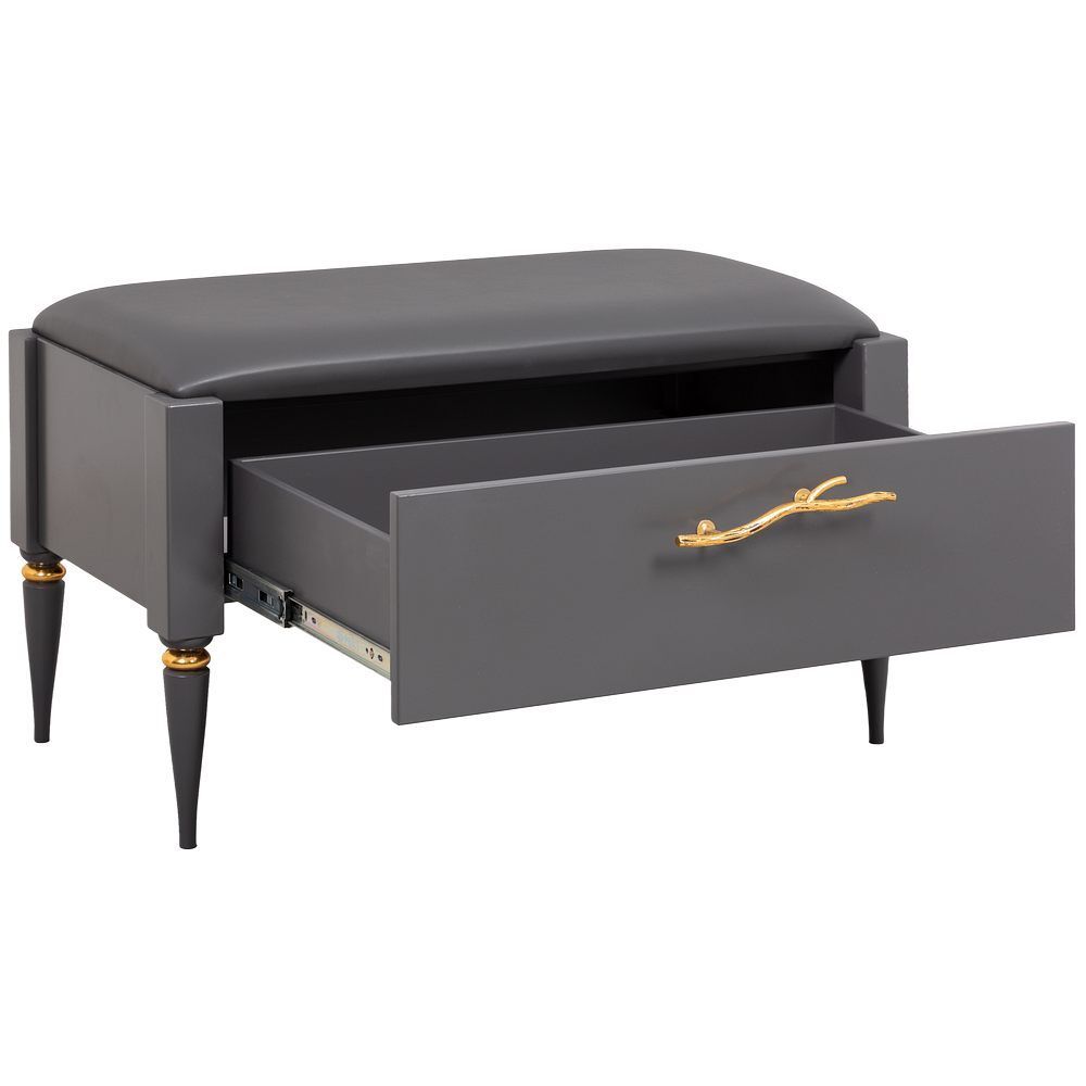 Банкетка Арт Серый Голд