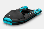 Надувная лодка GLADIATOR E420PRO черно-бирюзовый