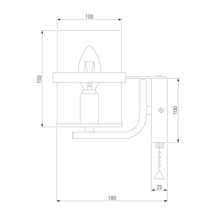 Бра Eurosvet 60085/1 античная бронза