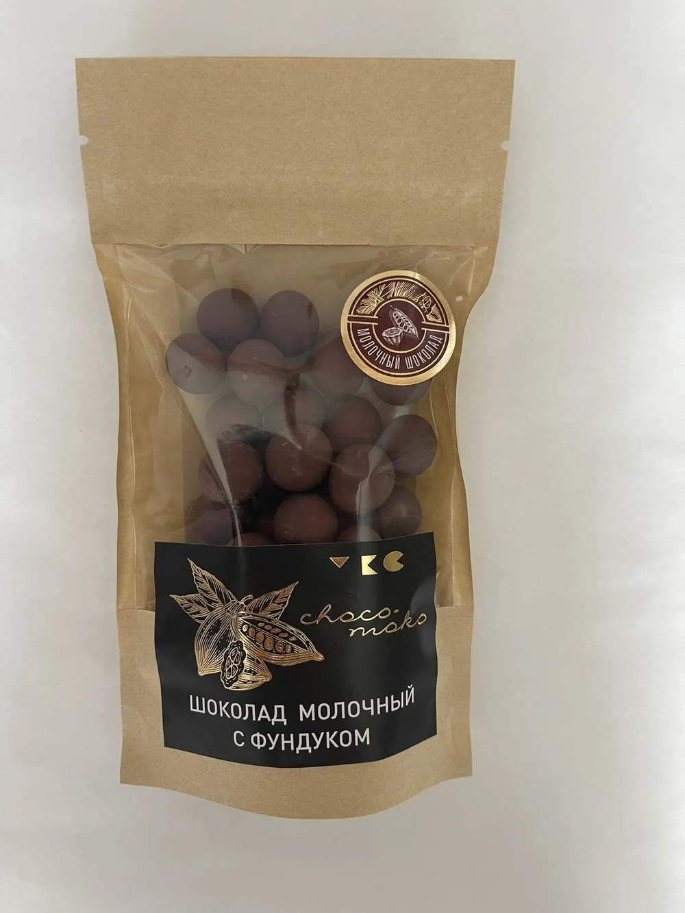 Шоколад молочный с фундуком "choco-moko" 38,0% какао