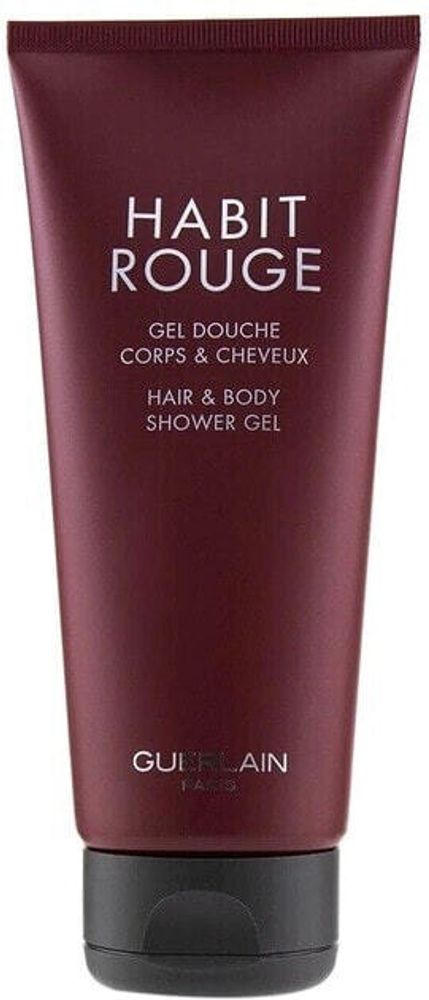 Shower gel для тела и волос Habit Rouge GUERLAIN 200 мл