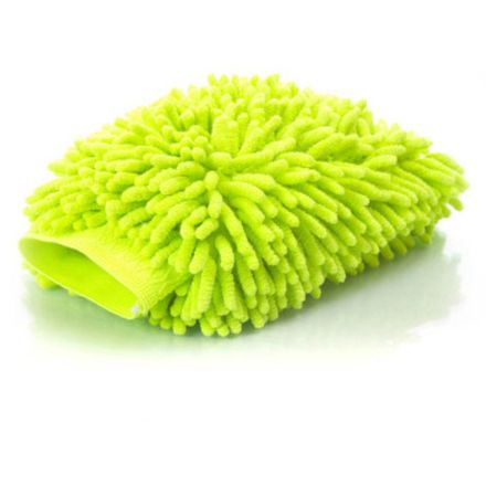 Рукавица для ухода за а/м KOLIBRIYA Splend-6 с волок.из Микрофибры  САЛАТОВАЯ (1/100)