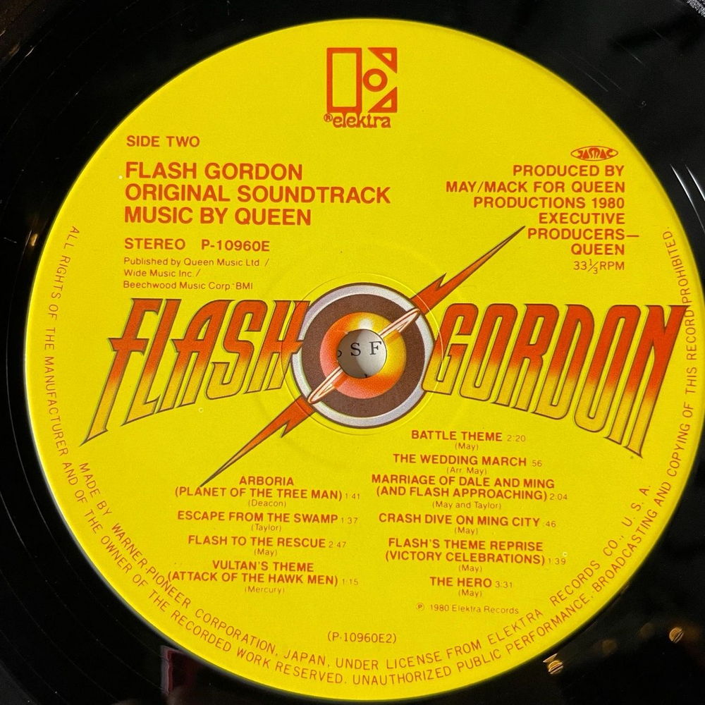 Винтажная виниловая пластинка LP Queen Flash Gordon (Soundtrack Music) (Japan 1980) (Obi) Football Fight