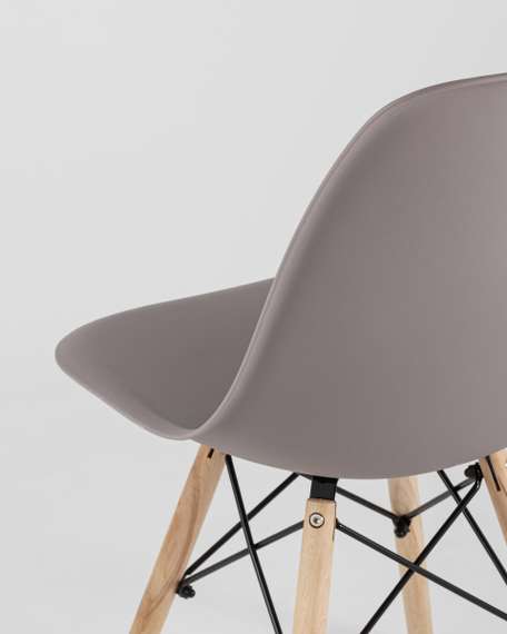 Стул Eames Style DSW темно-серый (разборный каркас)