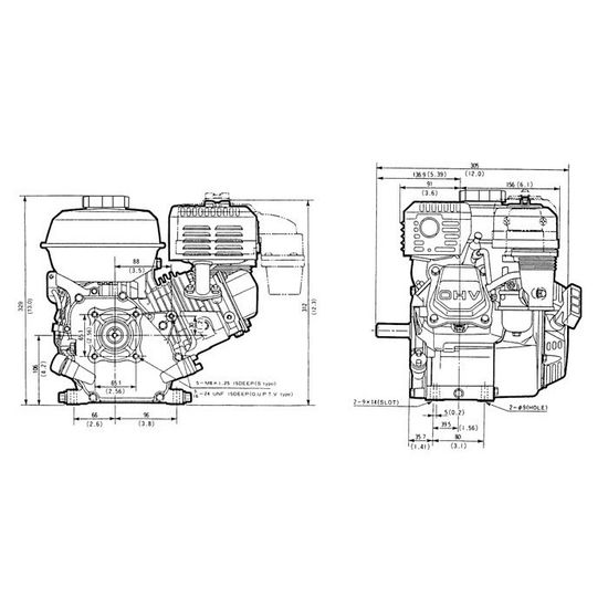 Двигатель "HONDA" GX200H2 QH-B1 (5.8 л.с.)