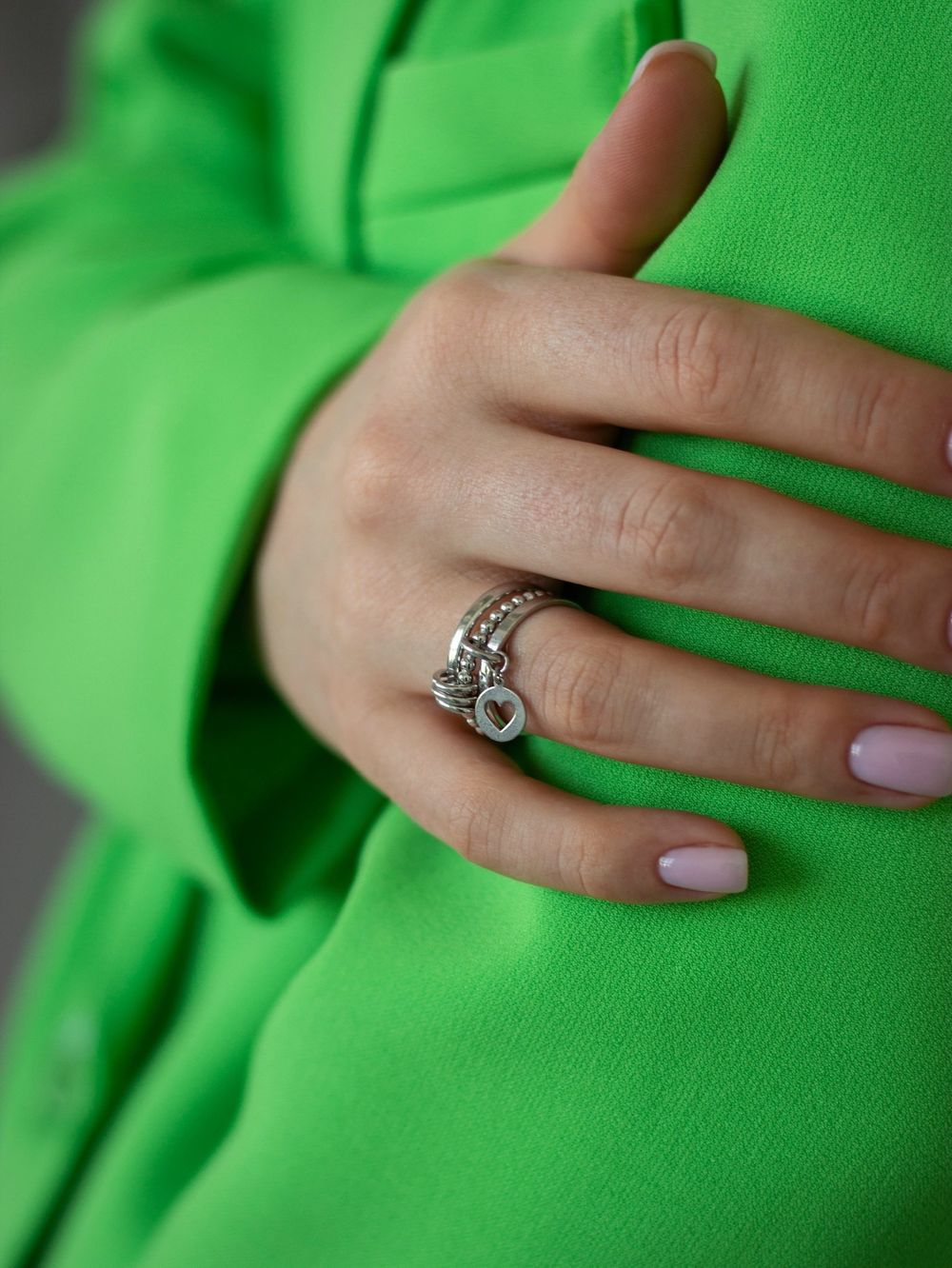 Кольцо тройное Bubble