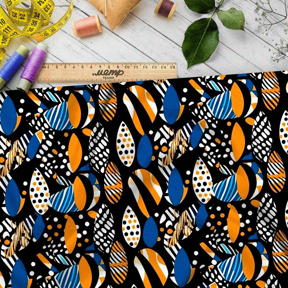 Ткань Ниагара Софт карамельный калейдоскоп