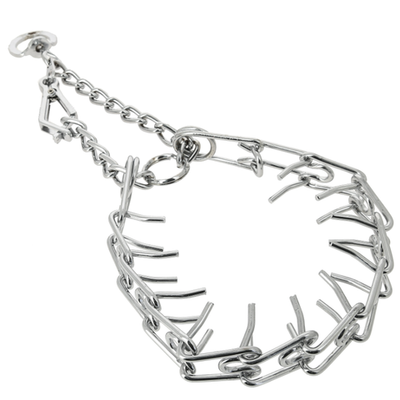 Ошейник строгий быстросъемный с вертлюгом хром (длина 75 см, диаметр 4,0мм)