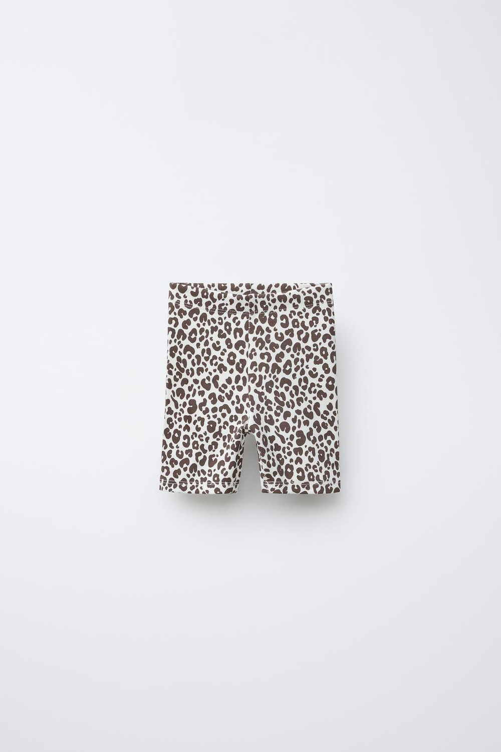 ZARA ШОРТЫ-ВЕЛОСИПЕДКИ В РУБЧИК, ЭКРЮ