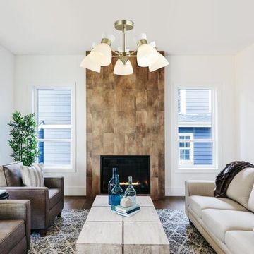 4535/5C COMFI LN21 80 матовое золото Люстра потолочная E27 5*60W 220V WILMA