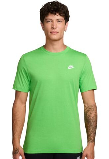 Мужская теннисная футболка Nike Sportswear Club - mineral green/white