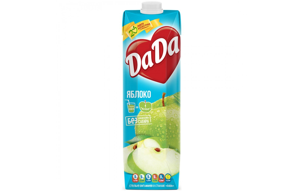 Сок "DaDa" 1л Яблоко