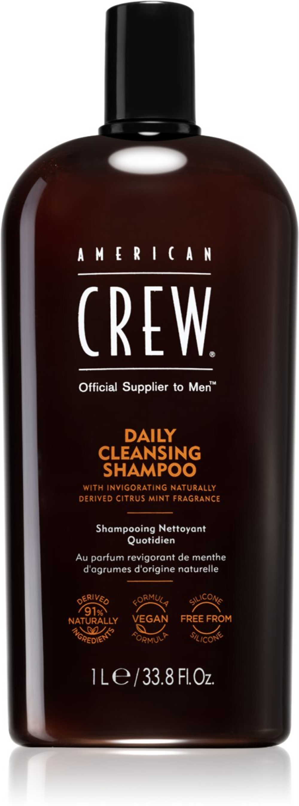 American Crew Daily Cleansing Shampoo - очищающий шампунь для мужчин /   1000  ml  / GTIN 738678001004