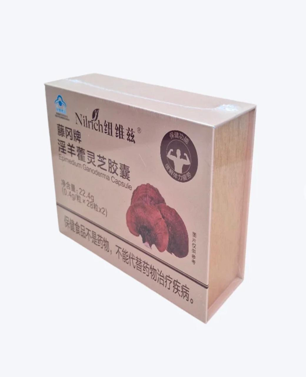 Эпимедиум NILRICH Fujioka и капсулы Ganoderma, 22,4 г.