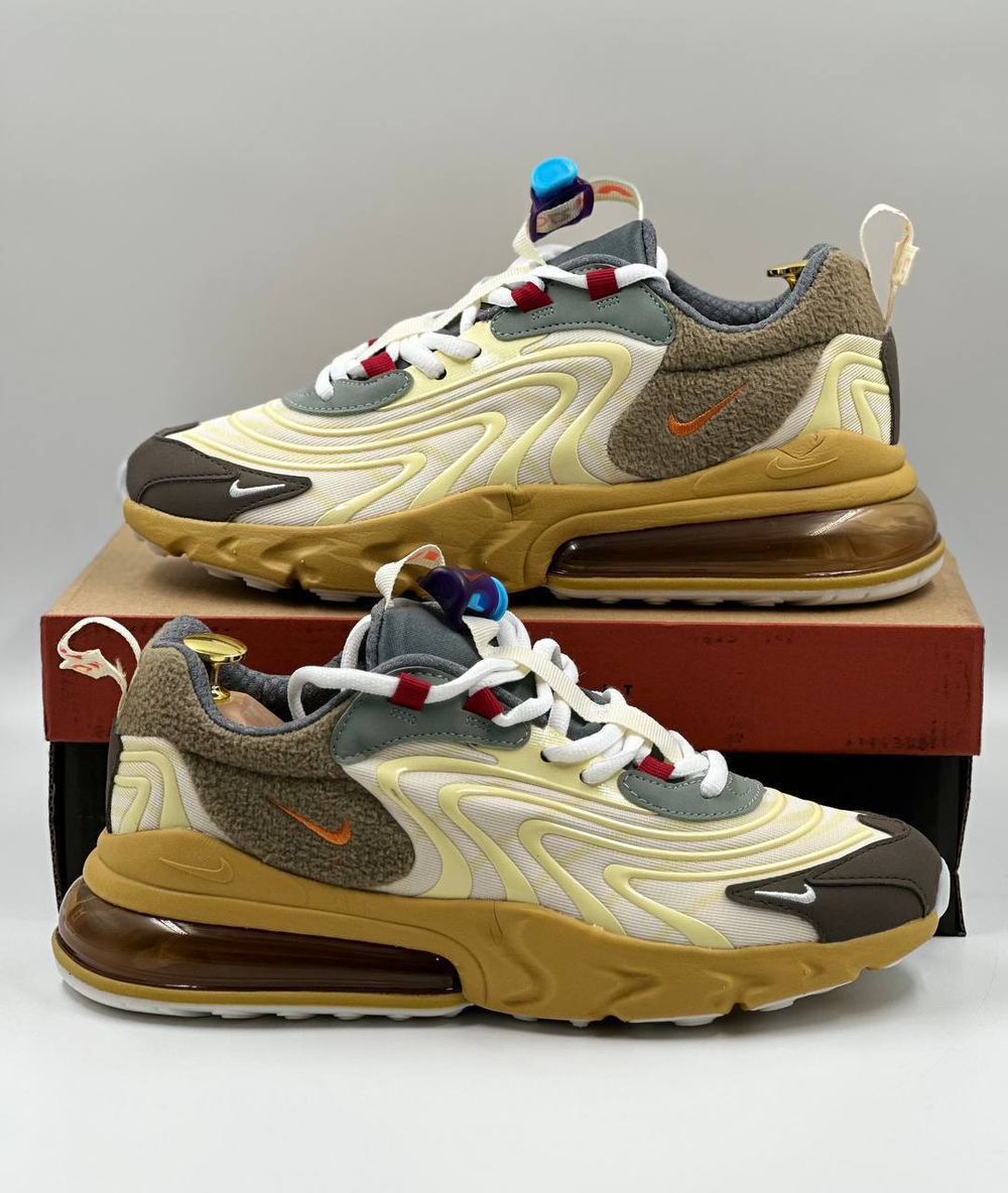 Кроссовки Nike Air Max 270 React Travis #A371 (желт.)