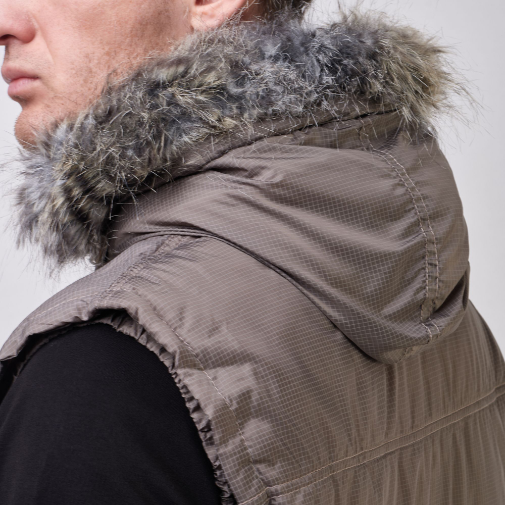 Жилет утеплённый Prival Валдай 56-58, тёмно-бежевый