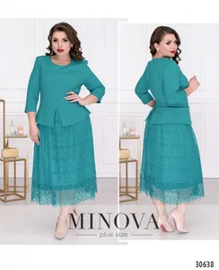 Платье 344-бирюзовый Minova