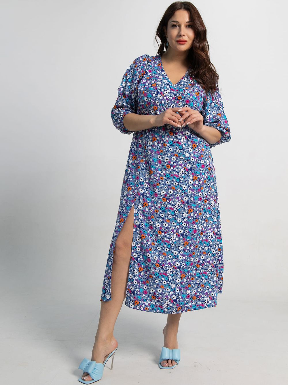 Платье Неповторимая (голубое) П15501-34М LT Collection