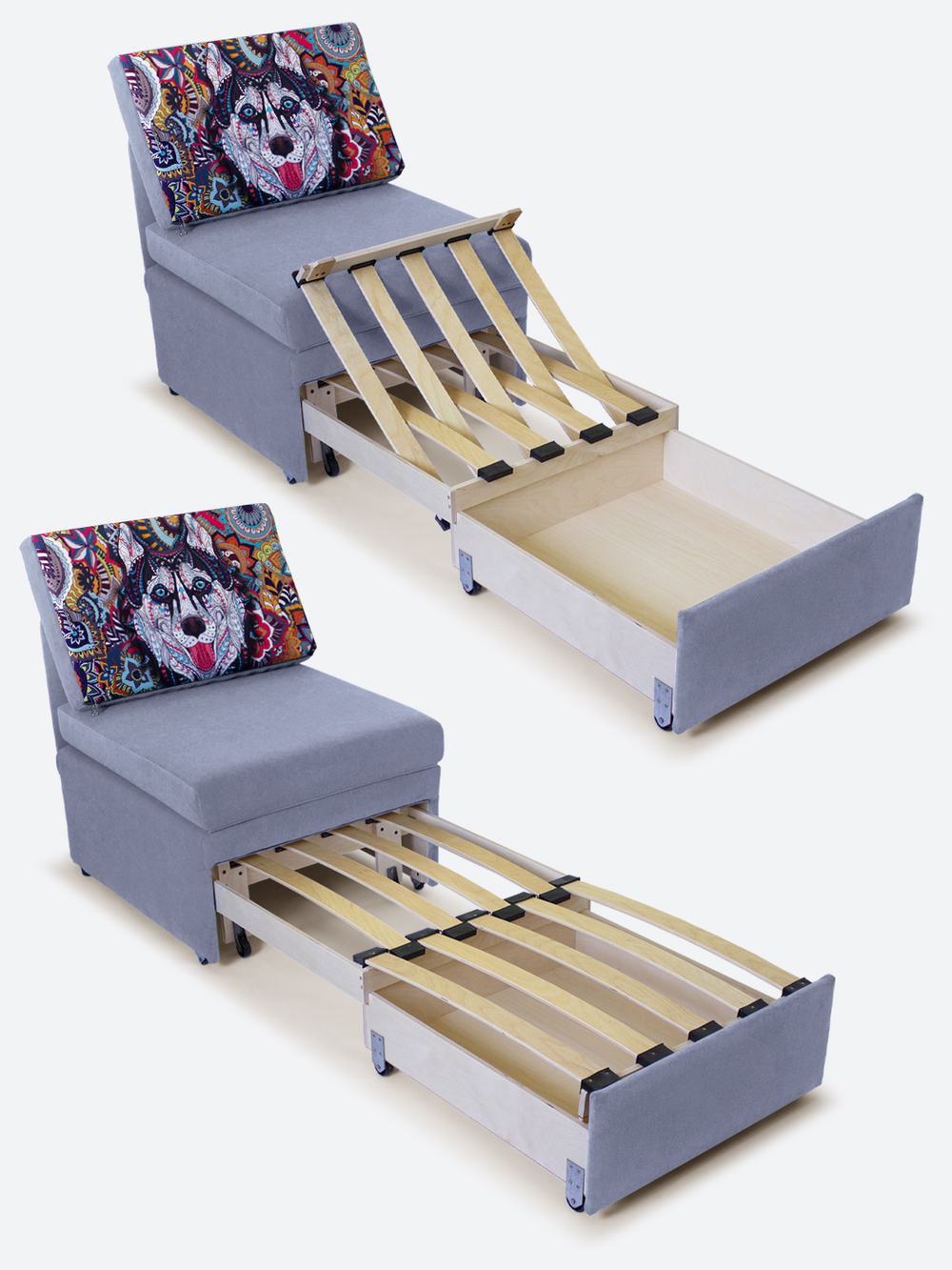 Кресло-кровать "Миник", купон Хаски