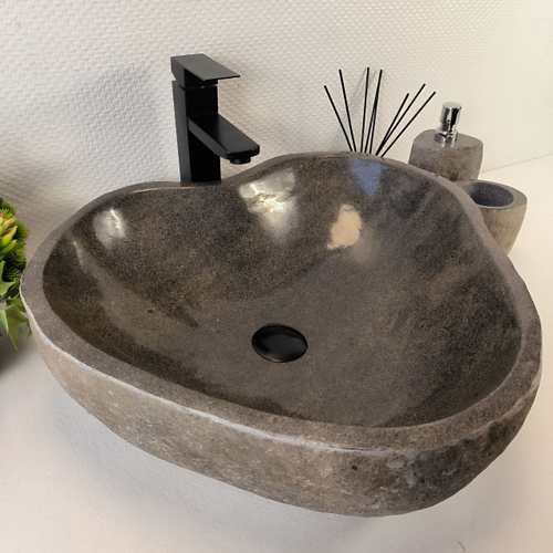 Раковина из речного камня RS-65380 53*49*15 0857