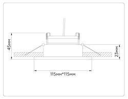 Ambrella Встраиваемый поворотный точечный светильник GX53 GX Standard tech TN51918