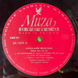 Винтажная виниловая пластинка LP Vistula River Brass Band Entertainer (Польша 1977) Польский Джаз