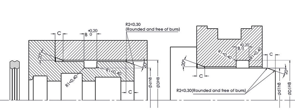 A406-180 Статическое уплотнение 180-171,6-8,5