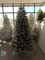 Заснеженная ель с шишками «Амелия» (Литая хвоя) от 1,2 м до 2,4 м