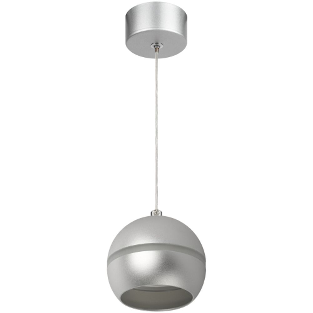 Светильник подвесной (подвес) ЭРА PL21 SL GX53 потолочный шар серебро | Подвесные светильники