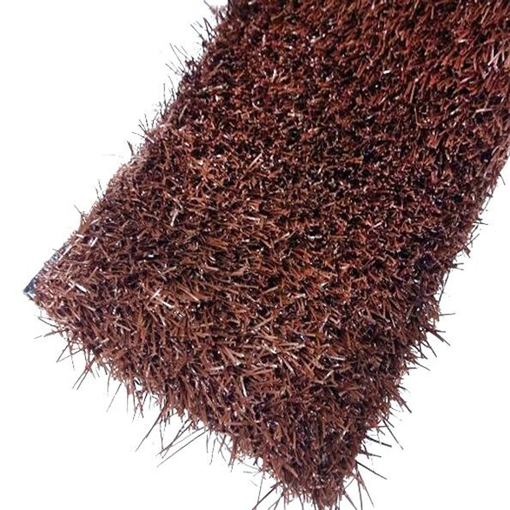 Трава искусственная "Деко 20" коричневая, ширина 4м, рулон 25м, 100 кв.м