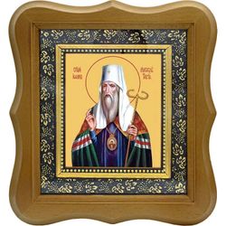 Иоанн Тобольский Святитель митрополит. Икона на холсте.