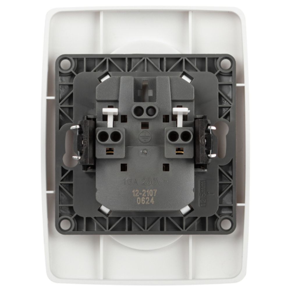 Розетка ЭРА Серия 12 12-2107-01М двойная 2X2P 16А-250В белый матовый