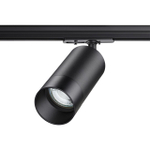 370861 PORT NT22 202 черный Светильник трековый однофазный двухжильный IP20 GU10 9W 220V SLIM