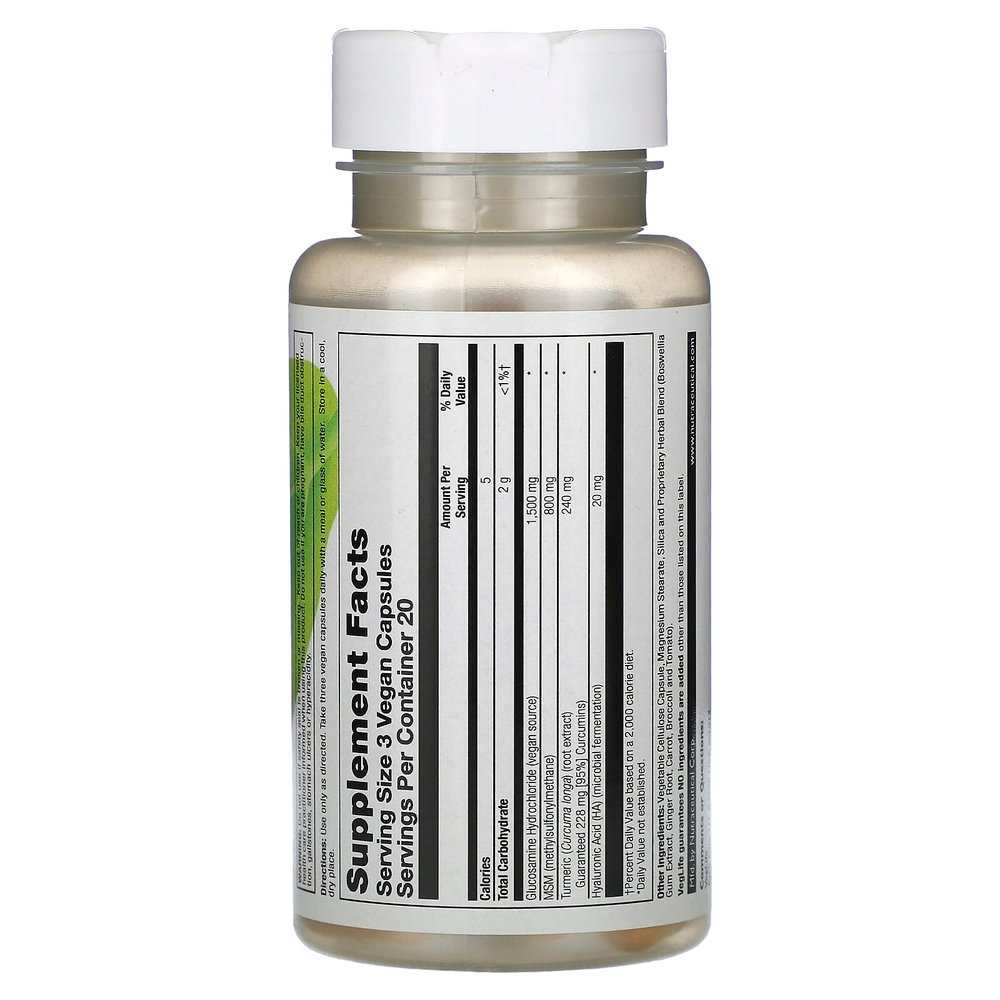 VegLife, Vegan Glucosamine Supreme, 60 веганских капсул