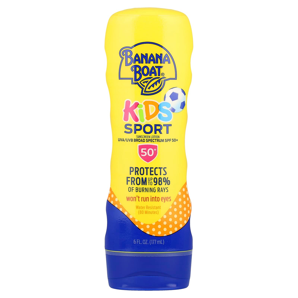 Banana Boat, Kids Sport, солнцезащитный лосьон, SPF 50+, 177 мл (6 жидк. унц.)