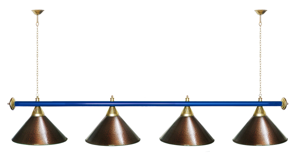 Лампа STARTBILLIARDS 4 пл. (плафоны золотые,штанга золотая,фурнитура золото)