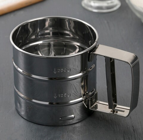 Просеиватель для муки сталь, 375 мл