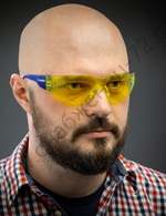 ЗУБР БАРЬЕР жёлтые, облегчённые, линза устойчивая к царапинам и запотеванию, открытого типа, защитные очки (110488)