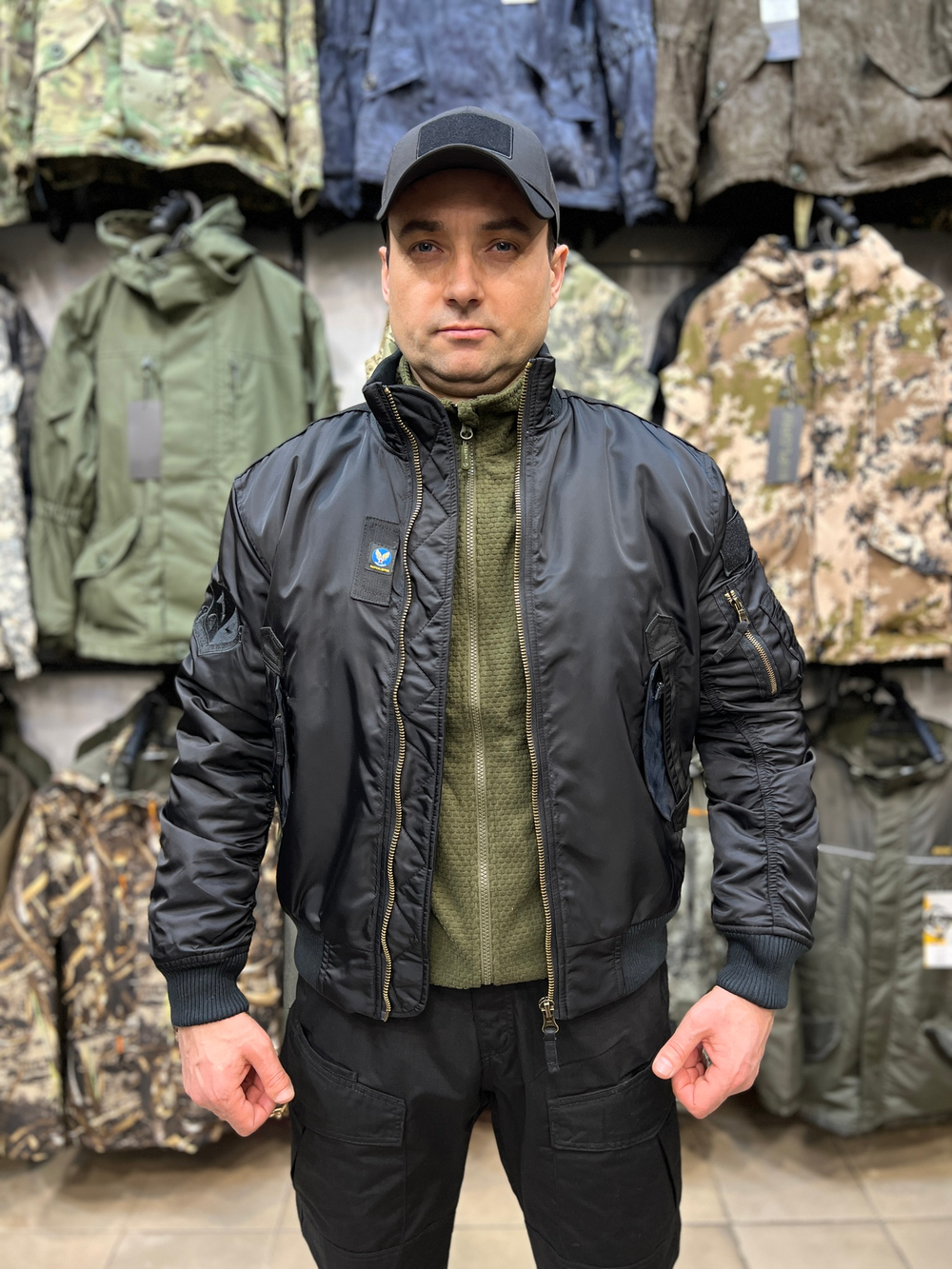 Бомбер Пилот 7.62 Armyfans Зимний Черный