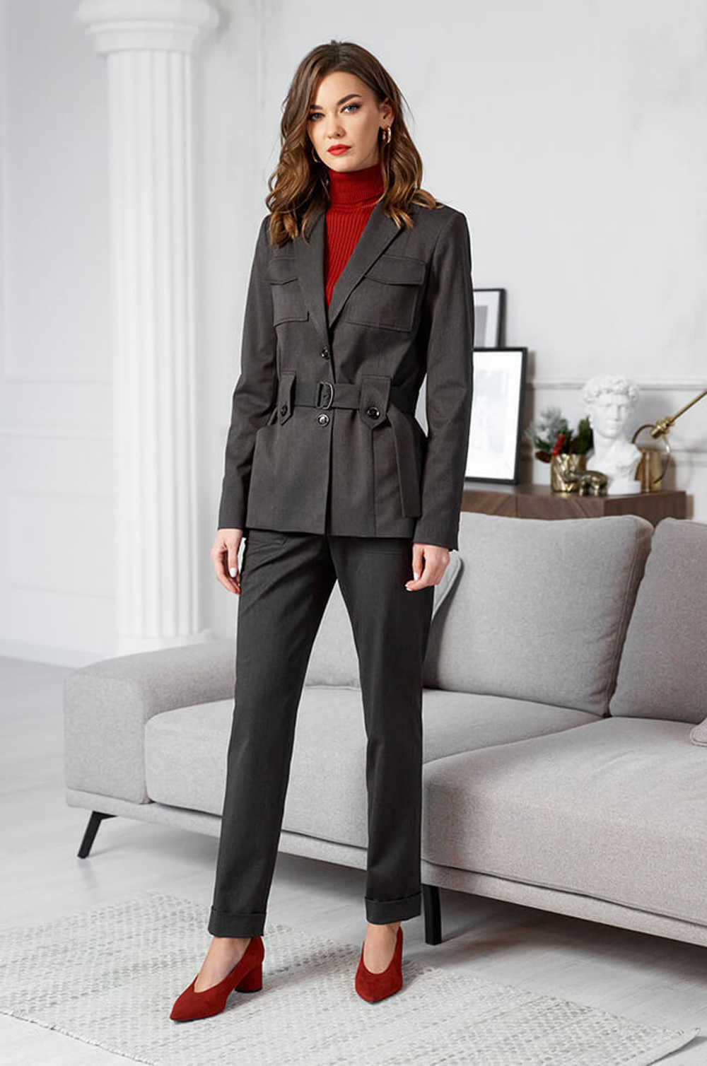 1741 Жакет женский (черный шоколад)