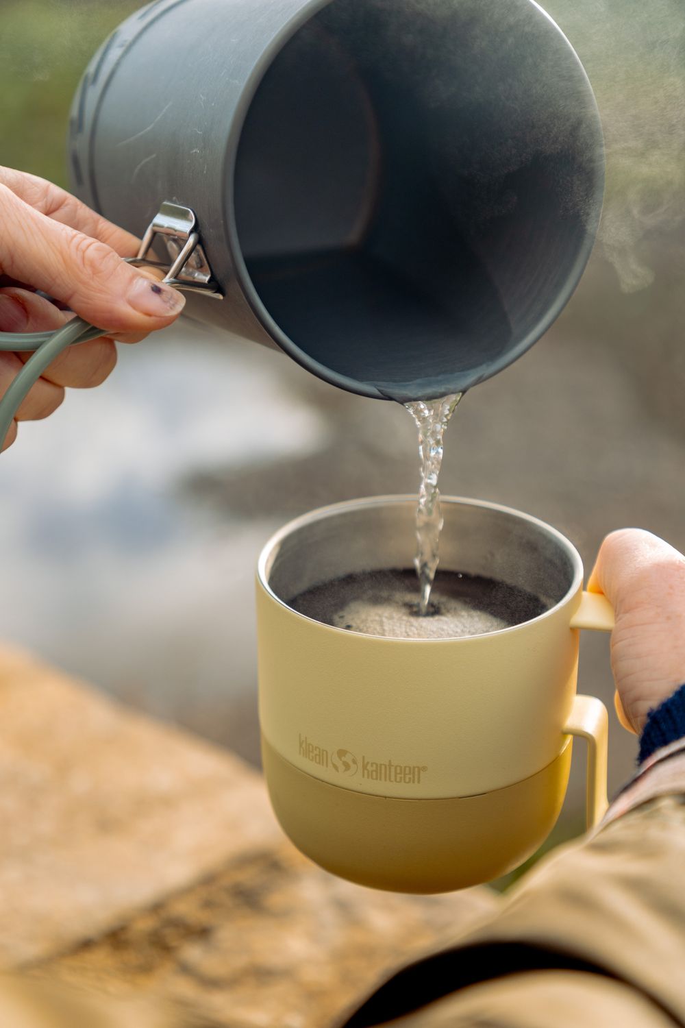 Термокружка Klean Kanteen Rise Mug 12oz (355 мл) Wax Yellow