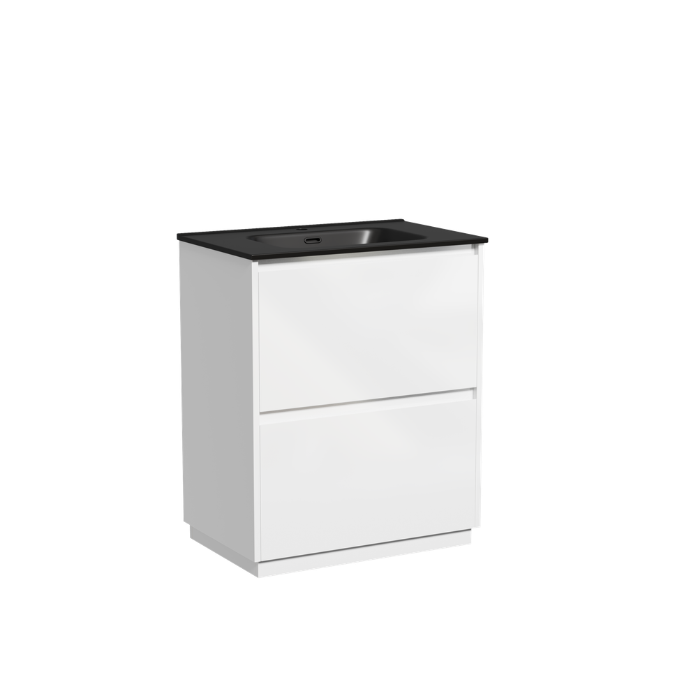Тумба с раковиной Sancos Libra Floor 70 см LB70FW глянцевый белый