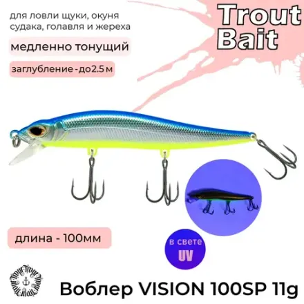 Воблер 11 гр D-Ocean Vision 100 SP Col.17