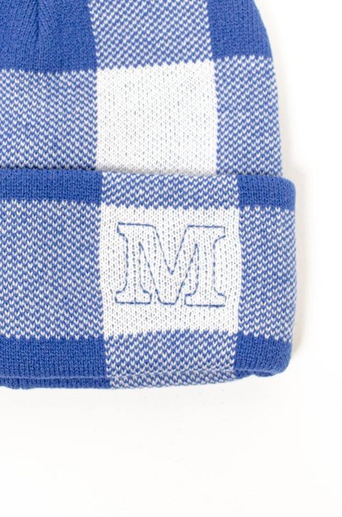 Шапка Magamaev M beanie белая / синяя