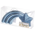 Ёлочная игрушка «Звезда желаний» 11*5*1,5 см, голубой