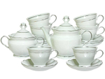 Чайный сервиз 14 предметов форма Надежда Платиновый