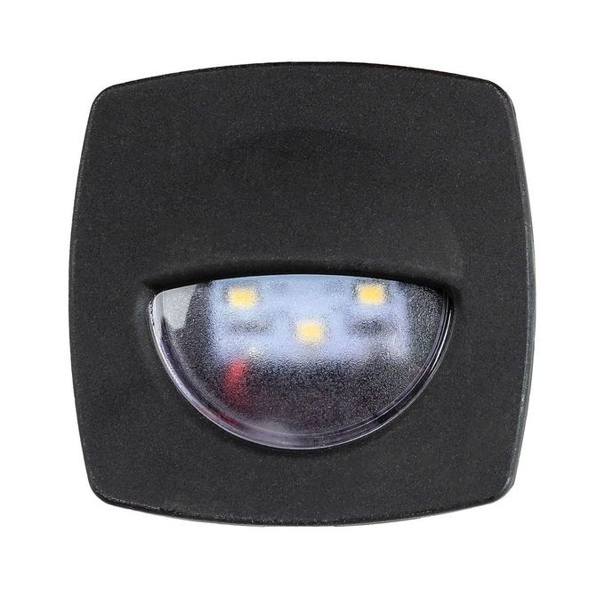 Светильник для подсветки палуб и трапов, светодиодный, 12 В, 3 Вт, черный