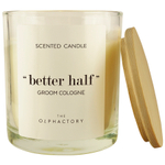 Свеча ароматическая the olphactory, better half, groom cologne, 40 ч