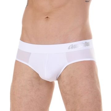 Мужские трусы брифы белые AussieBum